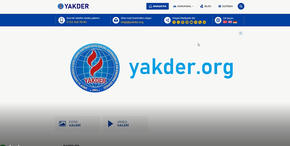 DERNEĞİMİZ YAKDER’E AİT WEB SİTESİ HAKKINDA …