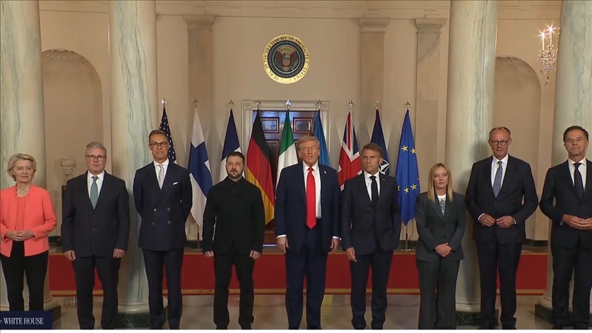 Avrupalı liderler, Rusya-Ukrayna barış süreci için Beyaz Saray’da konuştu